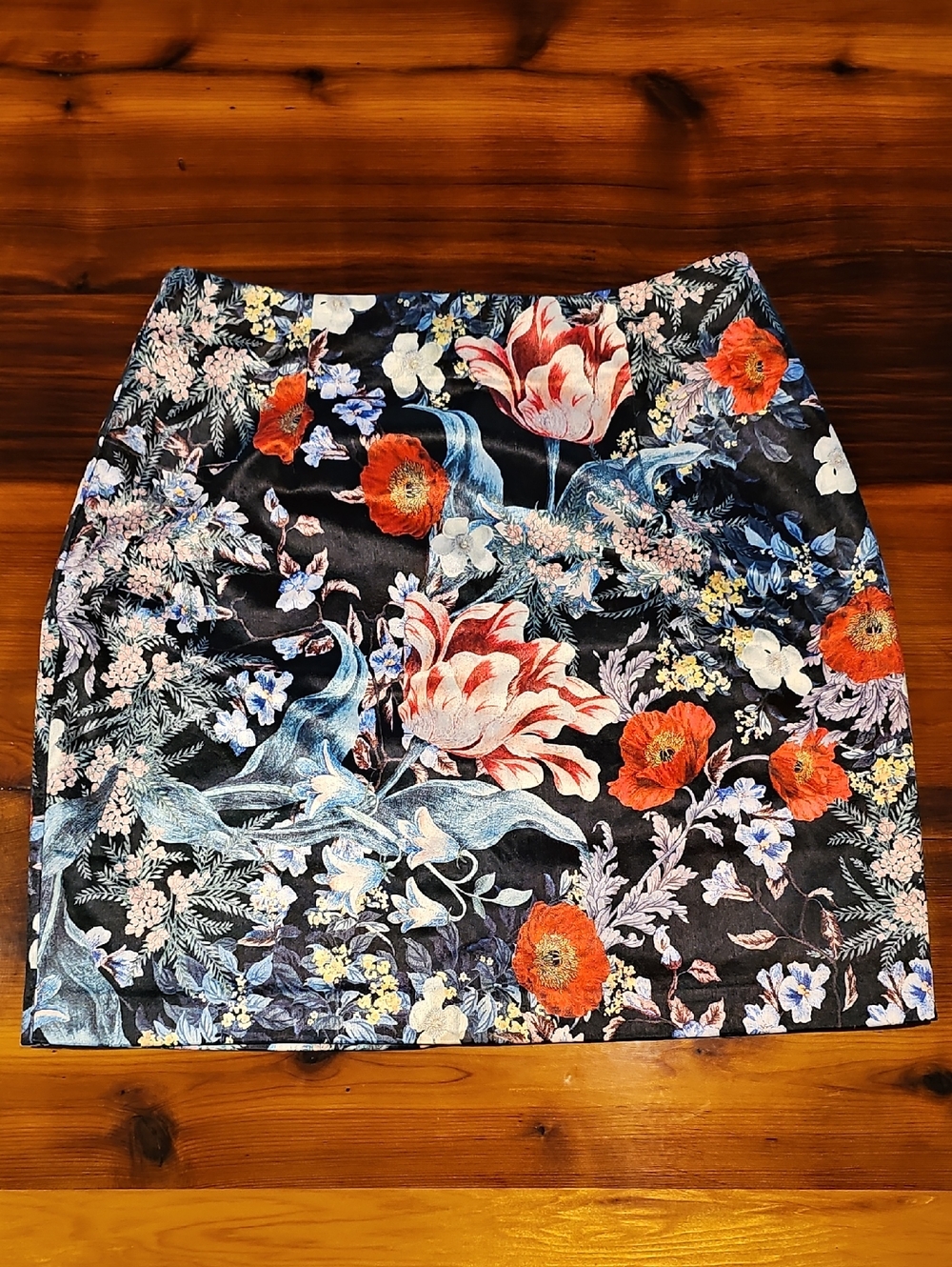 Floral Mini Skirt - Size Small